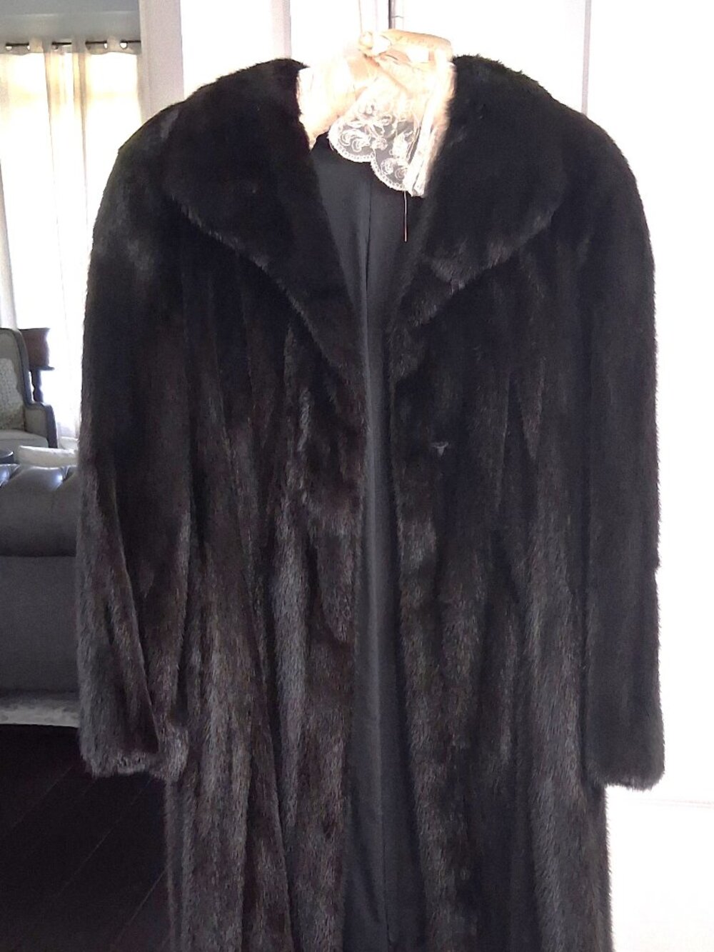 Vintage 1980s Blackglama Full Length Mink Fur Coat